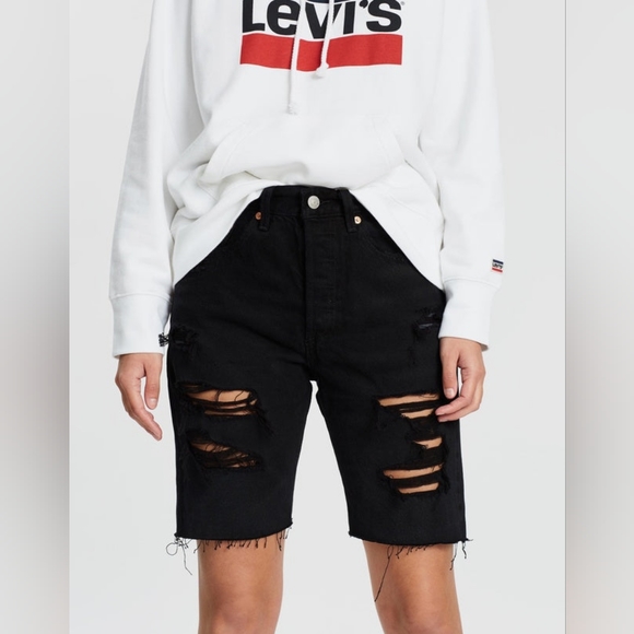 LEVI'S 501 Premium Slouch Shorts, like new size 26 - Picture 1 of 15